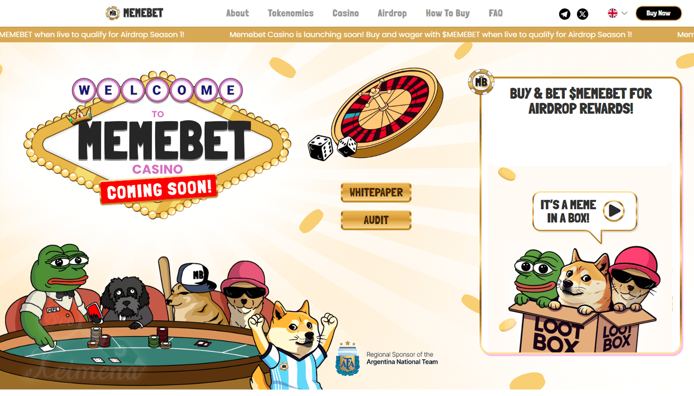 Memebet token - Νέο κρυπτονόμισμα για επένδυση