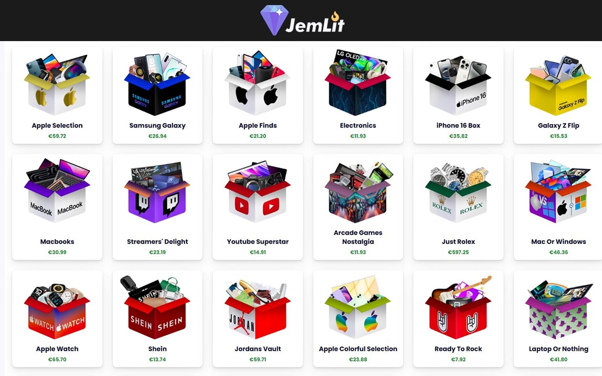 mystery boxes jemlit