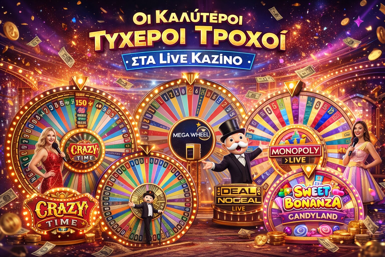 Οι καλύτεροι τυχεροί τροχοί στα live καζίνο - Live Game Shows