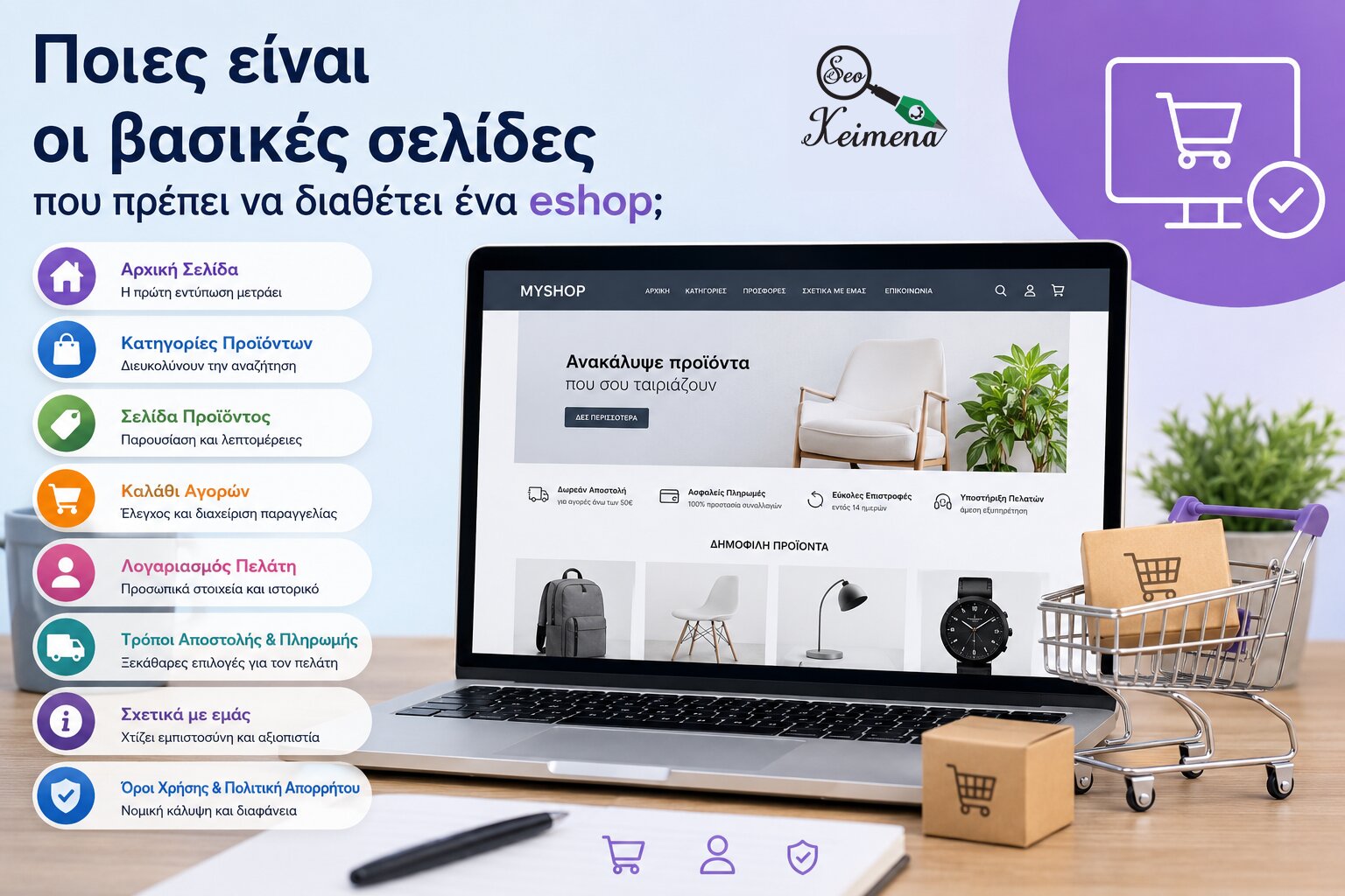 Βασικές σελίδες eshop | Κείμενα για ηλεκτρονικό Κατάστημα Βασικές σελίδες eshop | Κείμενα για ηλεκτρονικό Κατάστημα